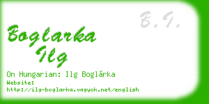 boglarka ilg business card
